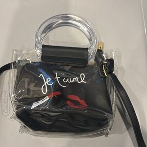 Black and Clear Women's Crossbody Bag